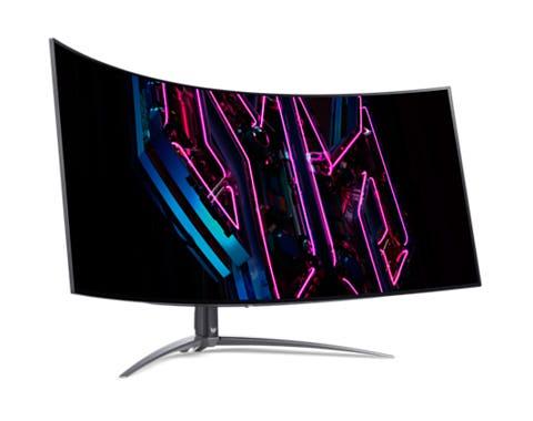 Монитор Acer Predator X45bmiiphuzx44,5" OLED 3440x1440 240 Hz 1000cd/m2 0,01ms 2xHDMI(2.0) + 1xDP + 1xType-C(90W) + Audio out + USB3.2x2+USB-B (2up 2down)+Speaker 5Wx2 110 H.Adj (UM.MXXEE.001) фото 2