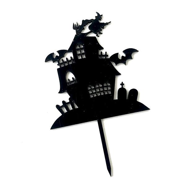 Топпер Хэллоуин Дом 2 черный пластик фото 2