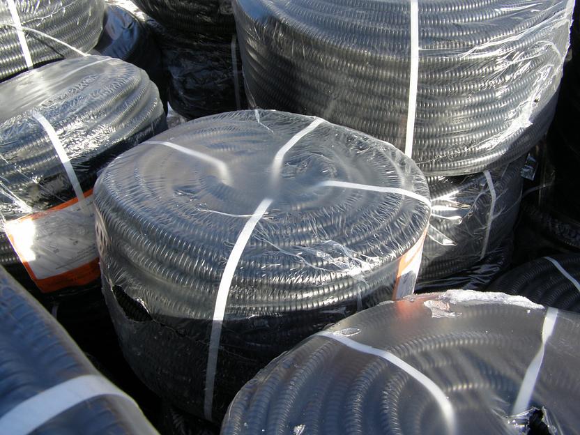 Труба ПНД 40 мм гофрированная (HF) бухта 25м фото 3