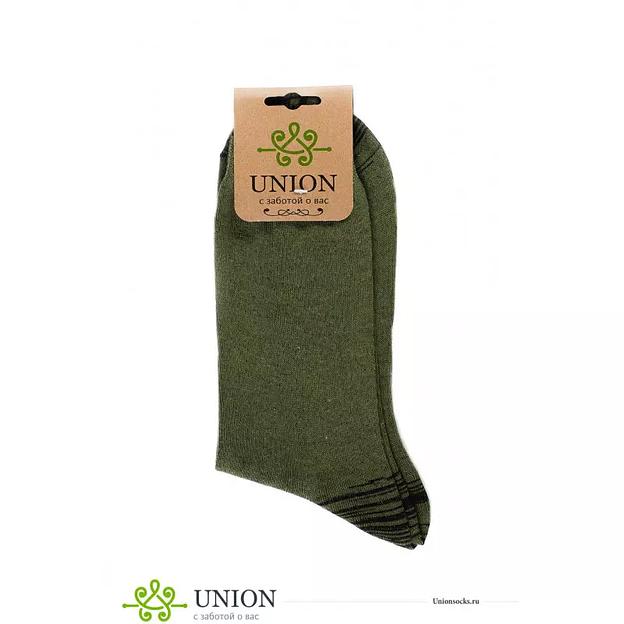 Носки мужские 10 пар «Хаки оливковый» ОПТ фото 3