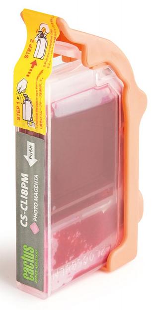 Картридж струйный Cactus CS-CLI8PM светло-пурпурный (12мл) для Canon Pixma iP6600/iP6600d/iP6700/iP6700d/MP960/MP970/PRO 9000 фото 2