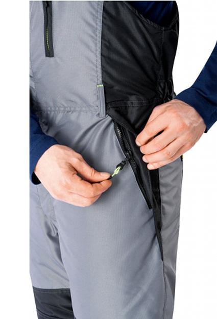 Полукомбинезон УРАН утеплённый, серо-чёрный фото 2