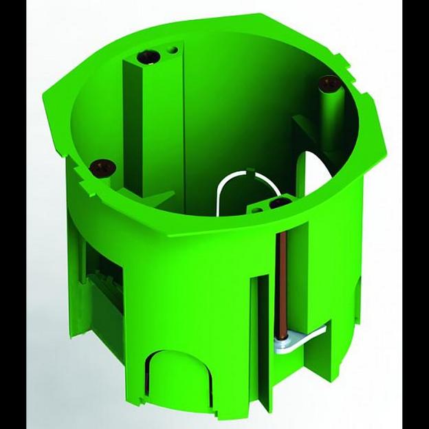 Коробка установочная СП 68х60мм IP30 для гипсокартон. с метал. лапками HEGEL КУ1205 фото 1