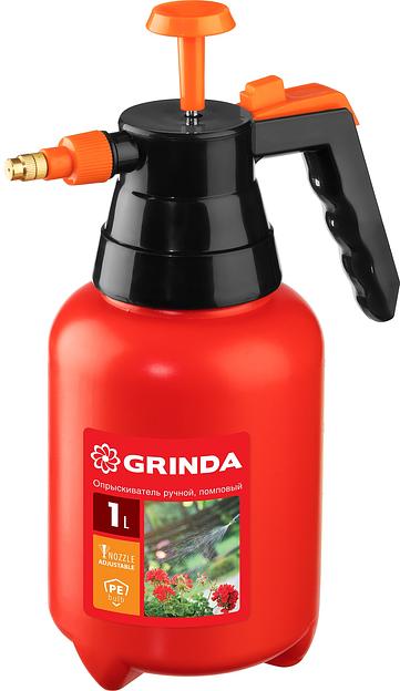 GRINDA PS-1, объем 1 л, ручной, колба из высокопрочного полиэтилена, помповый опрыскиватель (8-425057) фото 1