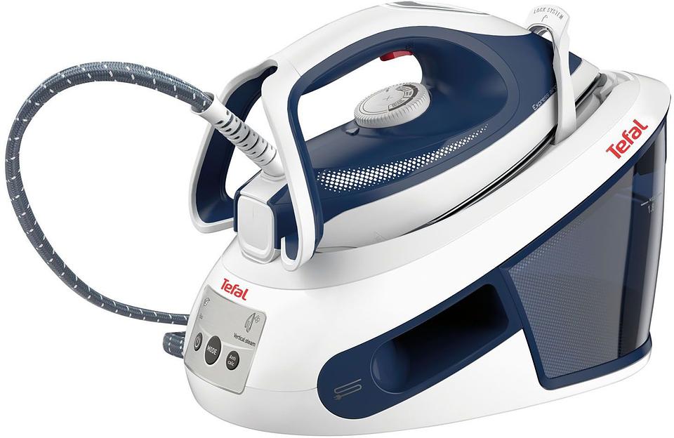 Парогенератор Tefal Express Anti-Calc SV8001E1 2380Вт синий/белый фото 1