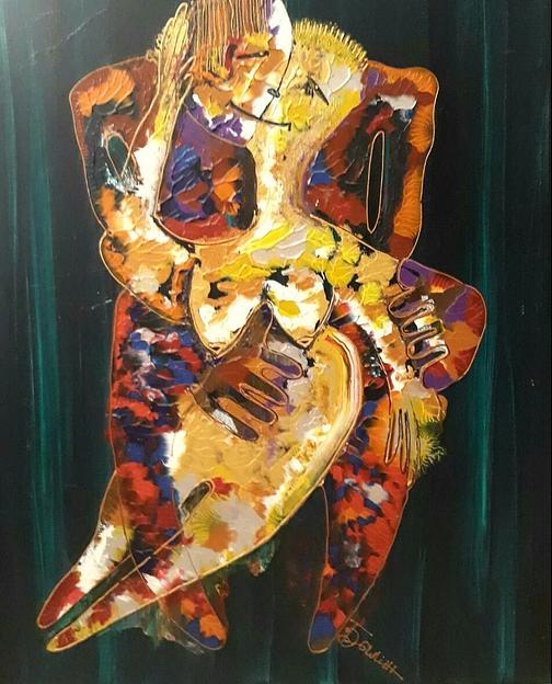 Картина холст/акрил (оригинал), размер 80х100 см ОПТ фото 1