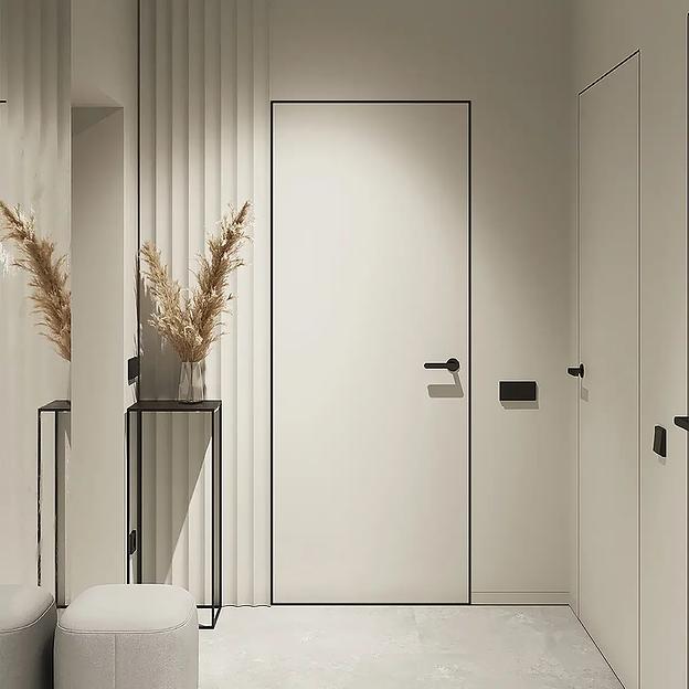 Скрытая дверь стандарт грунтовая 2000x700x46 мм фото 1