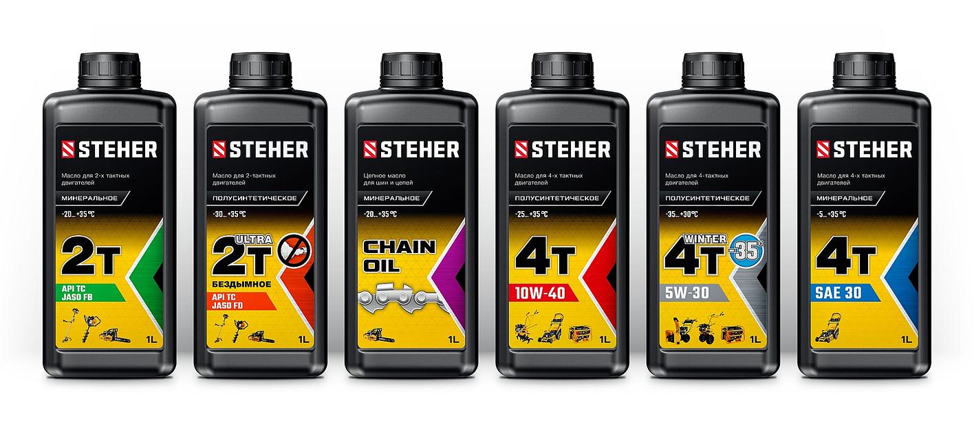 STEHER 2Т-Ultra, 1 л, полусинтетическое масло для 2-тактных двигателей (76004-1) фото 3
