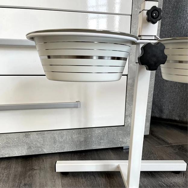 Подставка с мисками универсальная «Double Diner» 2×0,75 л, белый ОПТ фото 4