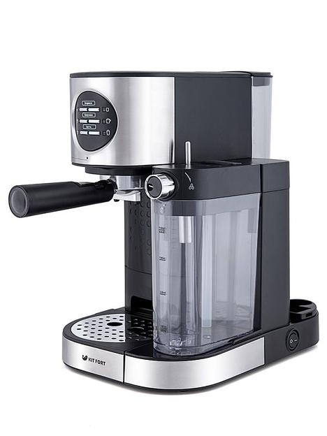 Кофеварка рожковая Kitfort КТ-703 серебристый/черный фото 2