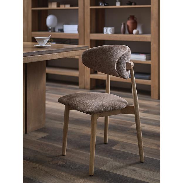 Стул Stone, мягкий шенилл, кофе с молоком фото 7