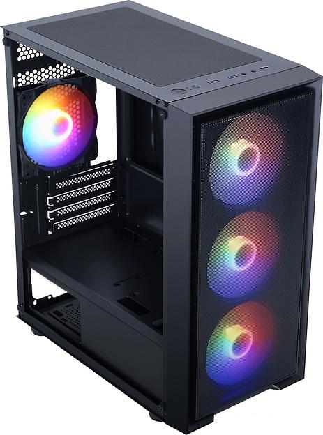 Корпус Accord M203 черный без БП ATX 2xUSB2.0 1xUSB3.0 1xUSB3.1 audio bott PSU фото 6