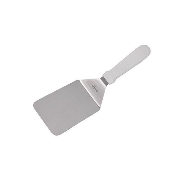 Лопатка 30 см. изогнутая раб.часть 15*9,5 см. нерж. широкая с пласт. ручкой MGsteel /1/ фото 1