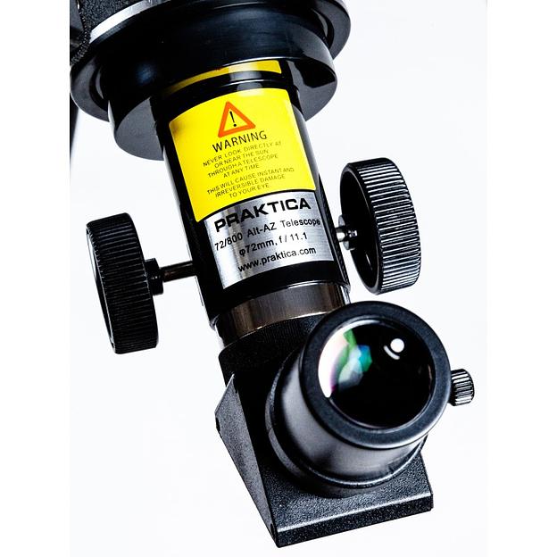 Praktica Телескоп Deneb 72/800, искатель red dot, адаптер для смартфона, стальная тренога, черный > фото 6