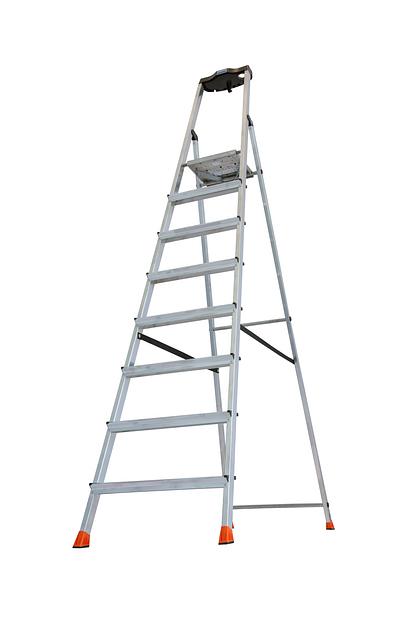 Стремянка с большой полкой, 8 ступеней SAFETY фото 3