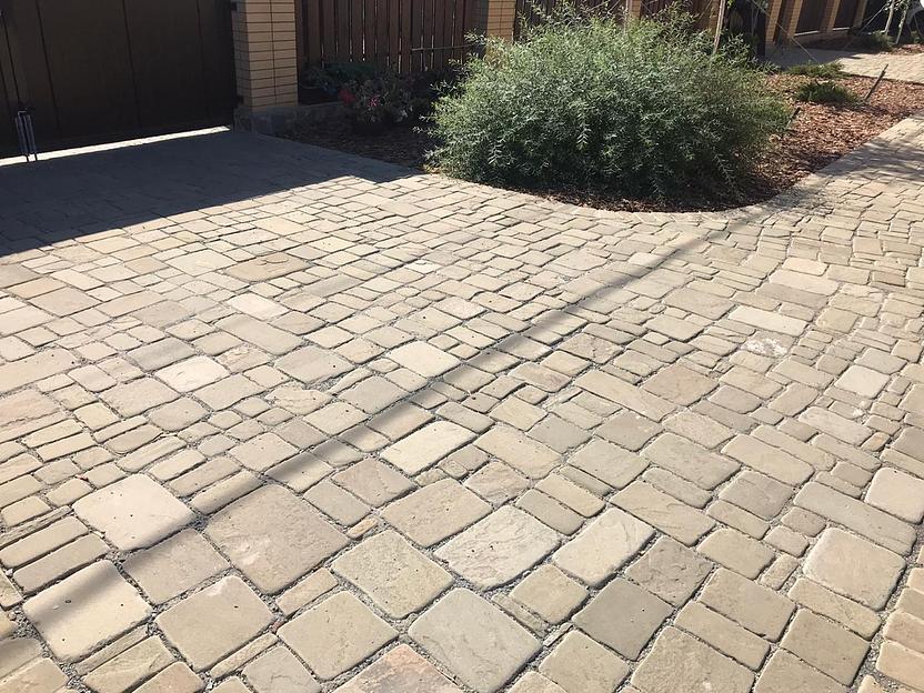 Набор Брусчатки песчаник пилено-галтованный Лагуна /м2 (40 мм) фото 1