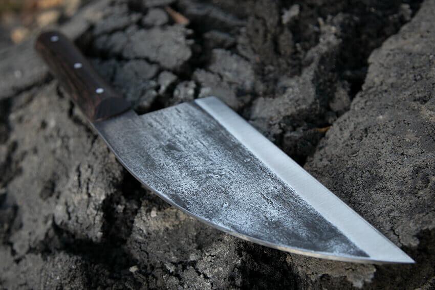 Сербский шеф нож из кованой стали 95Х18 фото 4