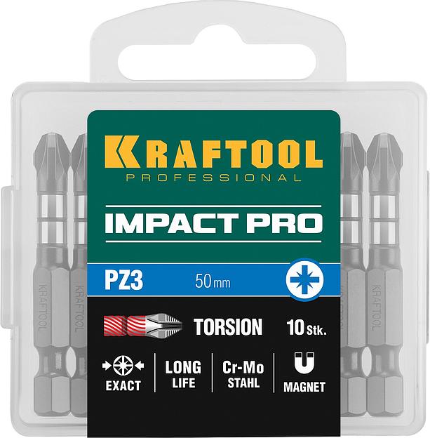 KRAFTOOL Impact PZ3, 50 мм, 10 шт, ударные биты (26193-3-50-S10) фото 5