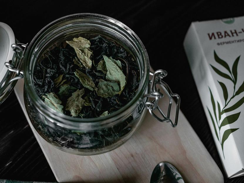 Иван-чай чёрный ферментированный со смородиной 50 г, опт фото 4