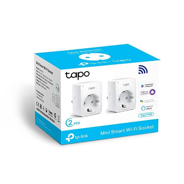 Умная розетка TP-Link Tapo P100(2-pack) фото 2