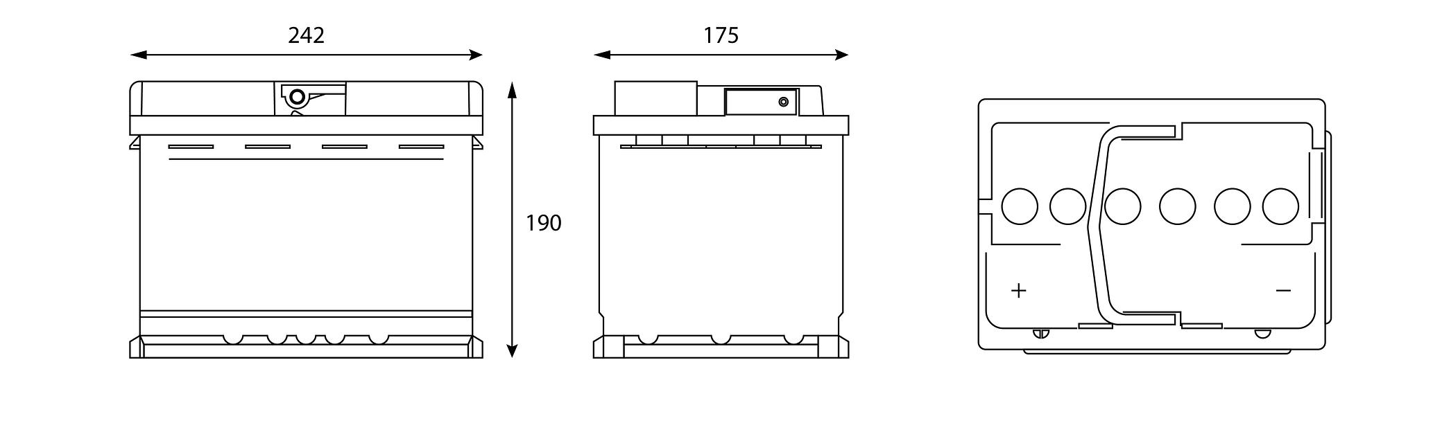 Аккумулятор Contact 60 А/ч, прямой полярности, конус ОПТ фото 3