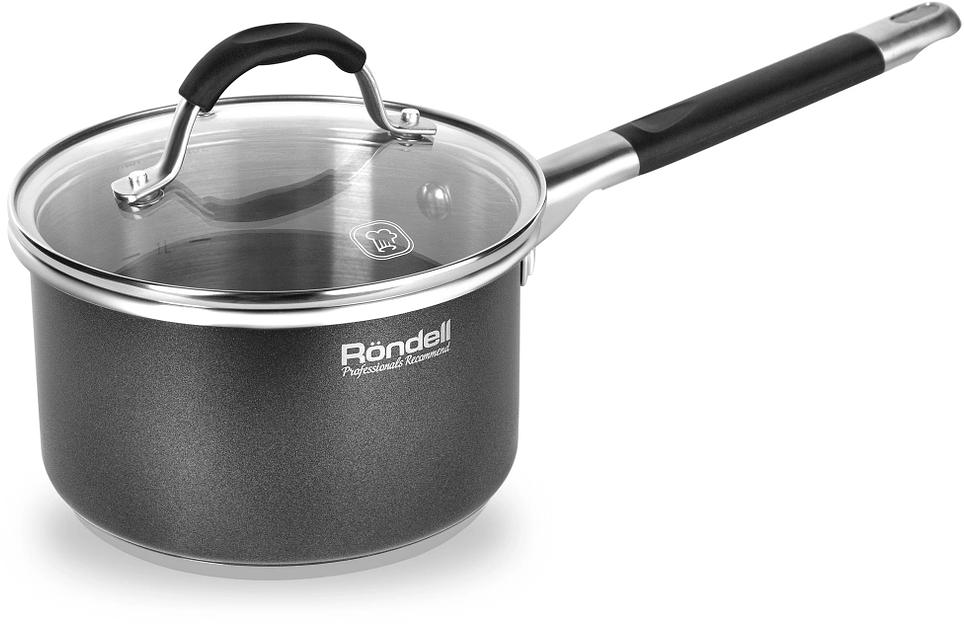 Ковш Rondell Stern RDS-008, 1.9л, с крышкой 16см, серый фото 1