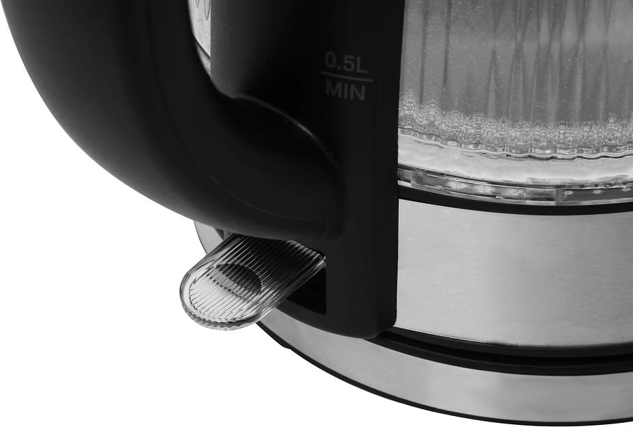 Чайник электрический Vitek VT-7017 1.8л. 2200Вт прозрачный корпус: стекло фото 5