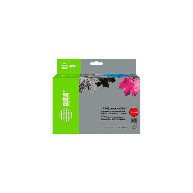 Картридж Cactus CS-PGI2400BK/C/M/Y, PGI-2400, 4 цвета / CS-PGI2400BK/C/M/Y фото 1