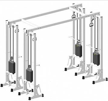 Тренажер «Сдвоенный кроссовер» А304/1 фото 1