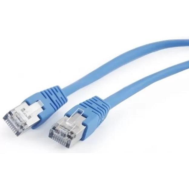 Cablexpert PP22-2M/B Патч-корд PP22-2M/B 1000G FTP 4 пары cat5E CCA molded 2м синий RJ-45 (m)-RJ-45 (m) фото 1