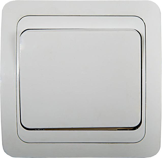 Выключатель одноклавишный CLASSICO белый 2021 IN HOME фото 1