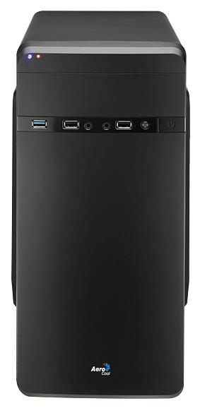 Корпус Aerocool Qs-180 черный без БП mATX 1x80mm 2xUSB2.0 1xUSB3.0 audio фото 2