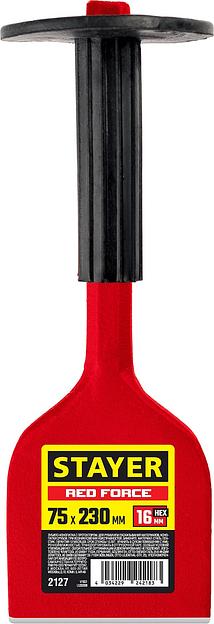 STAYER Red Force, 75 х 230 мм, зубило-конопатка с протектором (2127) фото 2