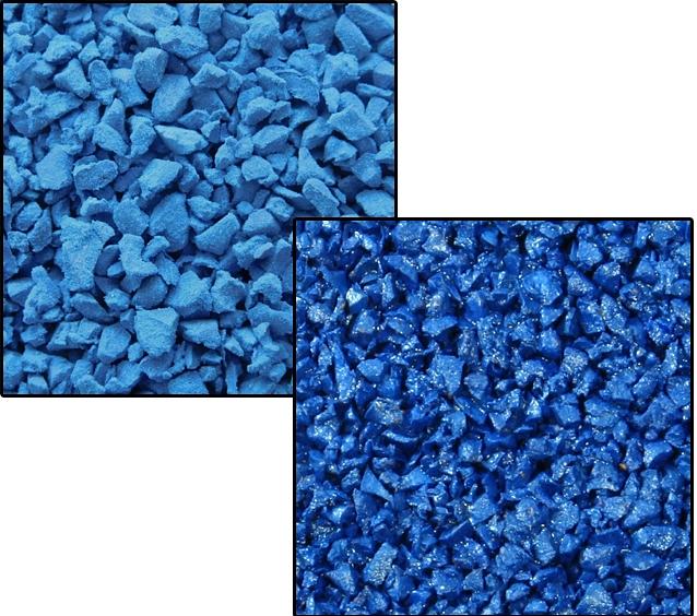 Резиновая крошка EPDM 2-4 мм синяя ОПТ фото 4