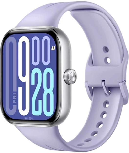 Смарт-часы Xiaomi Redmi Watch 5 2.07" AMOLED корп.серебристый рем.фиолетовый разм.брасл.:135-205мм (BHR9388GL) фото 1