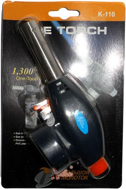 Горелка на газовый баллончик К-110 NO.JD-8020(915) /10 шт /100 шт фото 1