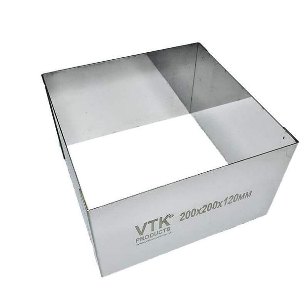 Форма для выпечки и заморозки Квадрат 200х200 мм высота 120 мм фото 2