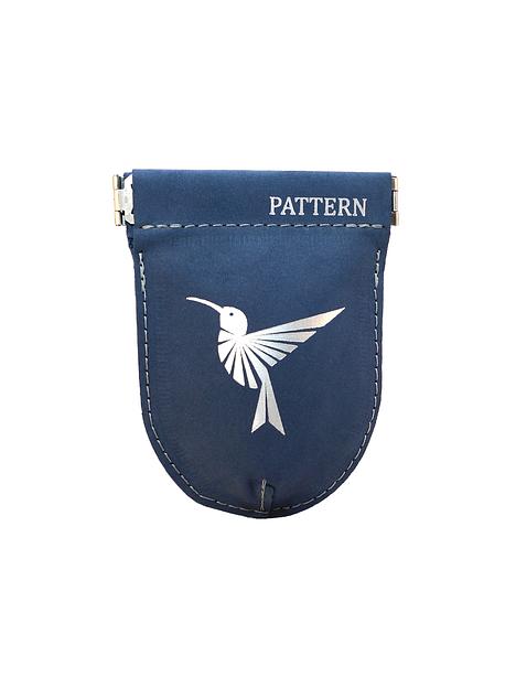 Монетница Pattern скругленная из натуральной итальянской кожи фото 6