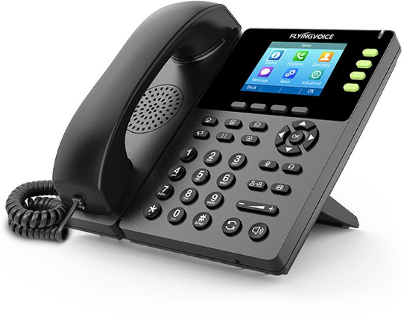 Телефон IP Flyingvoice FIP-14G черный фото 2
