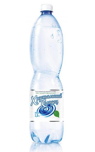 Питьевая минеральная вода «Хрустальный колодец» негазированная 1,5 л, опт фото 1