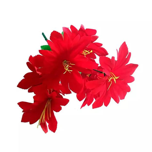 Букет с барх.колокольчиками на 7 голов 42см 350-681 фото 2