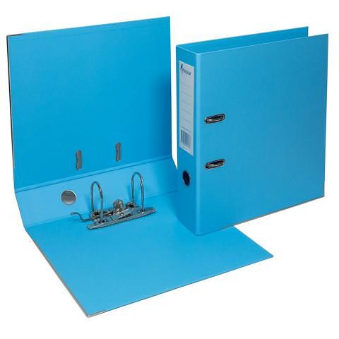 Папка-регистратор, А4, 70 мм, ПВХ/ПВХ, голубой, Forpus фото 1