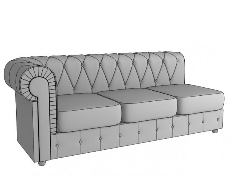 Диванная секция «Ньюфорд» тройная с одним подлокотником, опт фото 1