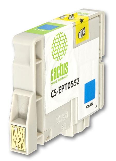 Картридж струйный Cactus CS-EPT0552 голубой (10мл) для Epson Stylus RX520/Stylus Photo R240 фото 2