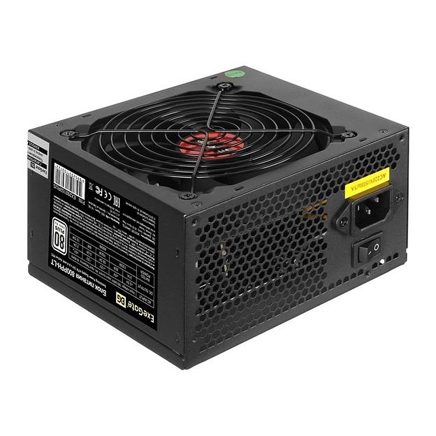 Exegate EX292152RUS-S Блок питания 800W ExeGate 80 PLUS® 800PPH-LT (ATX, APFC, SC, КПД 82% (80 PLUS), 12cm fan, 24pin, (4+4)pin, PCIe, 5xSATA, 3xIDE, кабель 220V с защитой от выдергивания, black, Colo фото 1