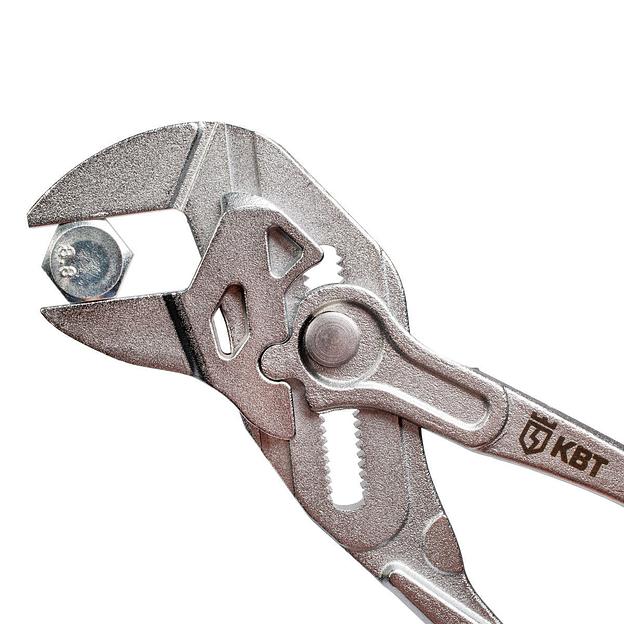 Клещи переставные - гаечный ключ 180 мм серия ПРОФИ фото 7