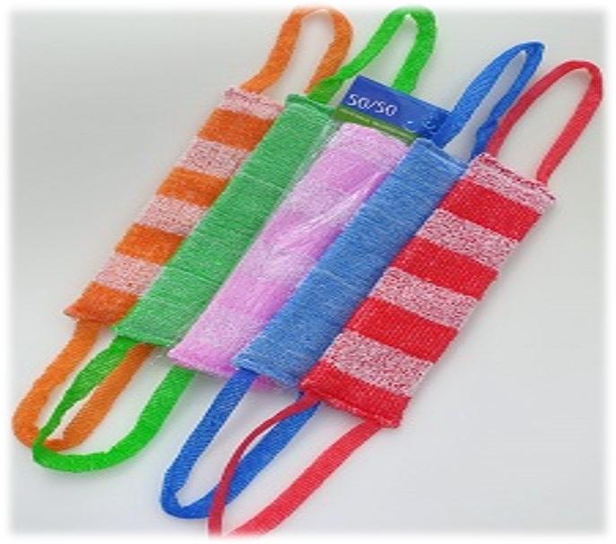 Мочалка «50/50» 42х12 см, махра 10 мм ОПТ фото 1