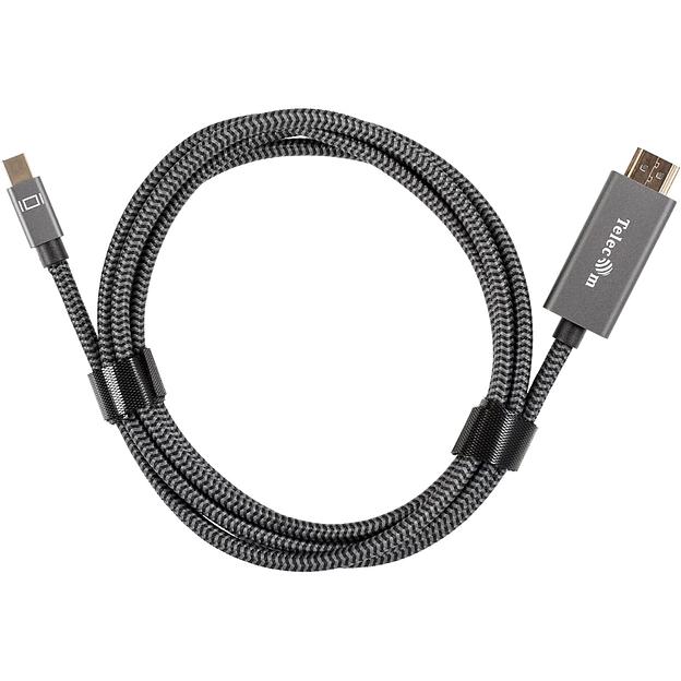 Кабель miniDisplayPort M-> HDMI M 4K@60Hz 1.8m Telecom,оплетка (TA562M-1.8M) VCOM Кабель-переходник Telecom Mini DisplayPort M/HDMI M (TA562M-1.8M) фото 6