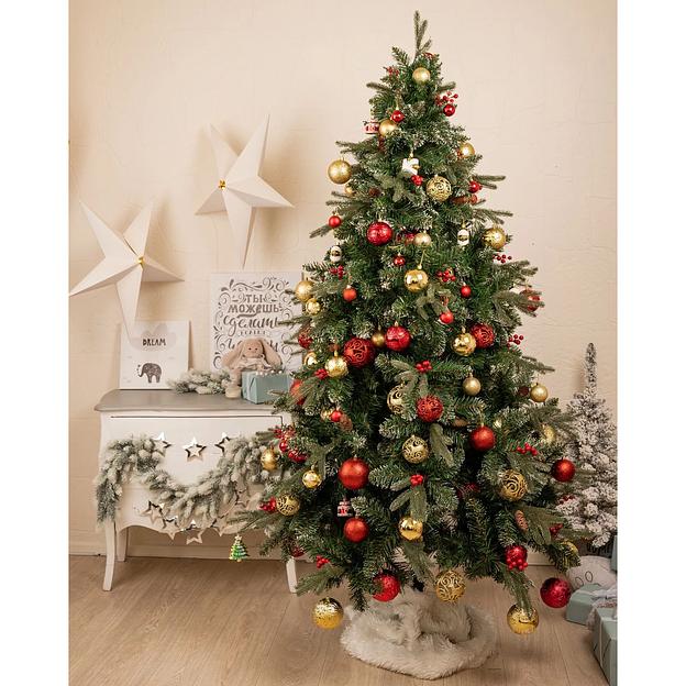 Ель комбинированная с ягодами, шишками и инеем «Элегия» опт фото 1