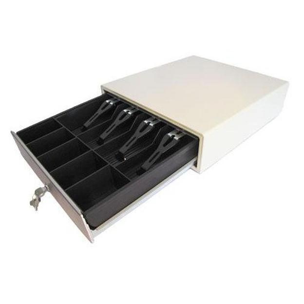 HPC-11 - Денежный ящик механический, белый. 4*банкнот, 5*монет, 350х405х97мм, 2 ключа фото 1